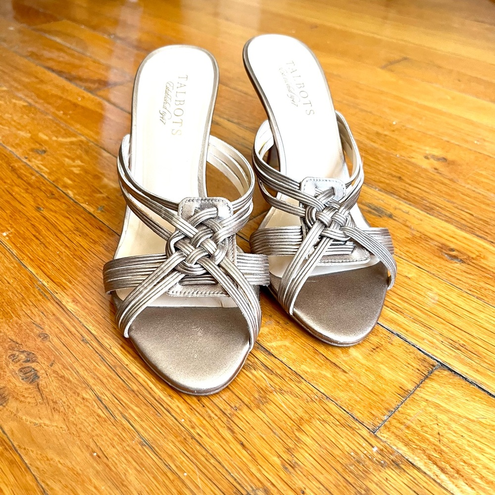 Talbots Gold Strappy Sandals